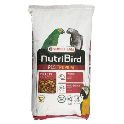 Bild av NutriBird P15 Tropical Papegoj underhållspellets 10 kg