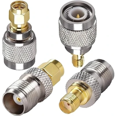 Bild av TUOLNK SMA till TNC RF anslutningssats 4 typer hane/hona koaxialadapter 2G 3G 4G LTE antennerouter/Wi Fi antenn/koaxialkabeladaptersats