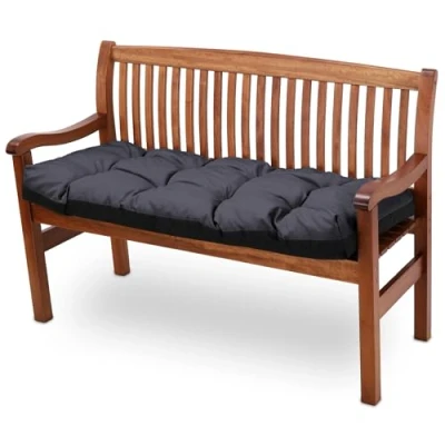 Bild av Bänköverdrag sittdyna utomhus Hollywood gungsoffa kudde 100 x 50 cm sittplymåer bänk dyna för sittbänk trädgårdsbänk och pallbänk inomhus Grafit