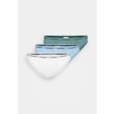 Bild av Calvin Klein Dam 3pk 000qd5069e bikini, Blå (Slate turkos/Frozen Fjord/Vit), L, Turqouis/Frozen L