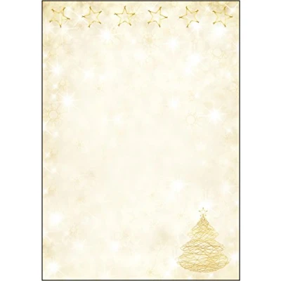 Bild av Sigel DP081 A4 &quot;Blue Mystery&quot; julmotiv brevpapper (paket med 100 ark) Smakfull jul Briefpapier