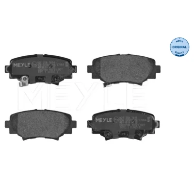 Bild av MEYLE 025 258 7814 Jeu de plaquettes frein ORIGINAL Quality Essieu arrière avec indicateur d&#039;usure tôle anti bruit MAZDA: 3 3/5 portes