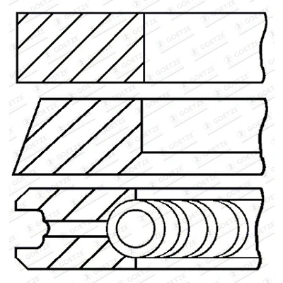 Bild av Kolvringsats GOETZE ENGINE 08 439100 10