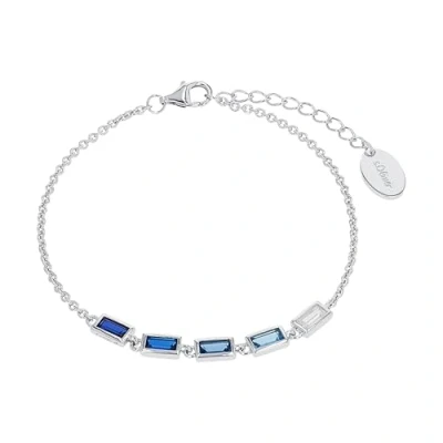 Bild av s.Oliver armband 925 sterling silver damarm smycke, med cubic zirconia synth., 17+3 cm, silver, Levereras i presentförpackning, 2031408
