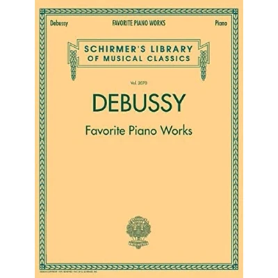 Bild av Claude debussy: favourite piano works piano: Schirmer Library of Classics Volume 2070