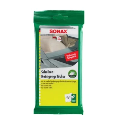 Bild av Sonax 1837872 Windshield Cleaning Wipes, 10 Stücke
