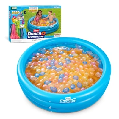 Bild av Bunch O ballonger 56606 stänk pool med tropisk fest 100+ snabbfyllande, självtätande vattenballonger av ZURU
