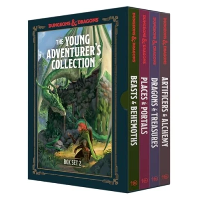 Bild av The Young Adventurer&#039;s Collection Box Set 2 (Dungeons &amp; Dragons 4 Book Boxed Set): Beasts Behemoths, Treasures, Places Portals, Artificers Alchemy