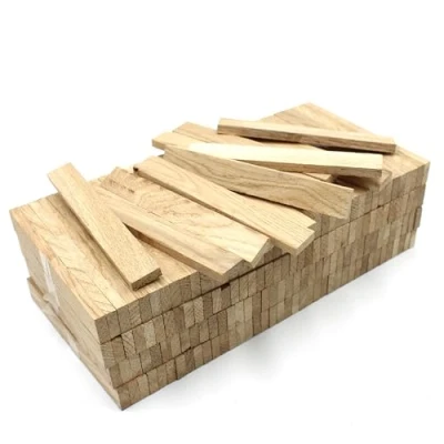Bild av Trälister 22 x 8 160 mm ek lösa pysselblock för pyssel pysselstavar, trälist (80)