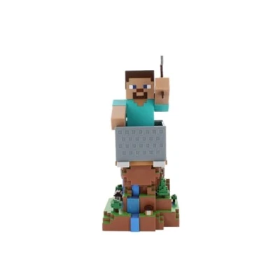 Bild av Cable Guys Minecraft Steve Gaming Accessories Holder &amp; Phone for Most Controller (Xbox, Play Station, Nintendo Switch)