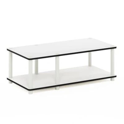 Bild av FURINNO Toolless TV ställ, trä, vit (ex)/vit, en storlek, 39,6 x 80 27,7 cm