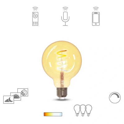 Bild av Müller Licht tint LED glob G95 E27 5,5 W guld