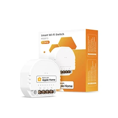 Bild av Mini Smart Home Refoss WiFi reläbrytare, kompatibel med Apple HomeKit, Alexa &amp; Google Home, relämodul, 1 Gang DIY ljusbrytare, 2,4 GHz, 250V 10A, st