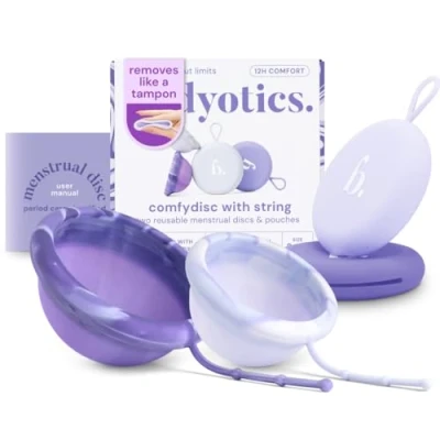 Bild av Bodyotics Comfydisc With String Two Reusable Menstrual Discs &amp; Pouches