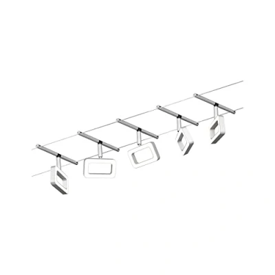 Bild av Paulmann Frame LED vajersystem 5 lampor krom matt