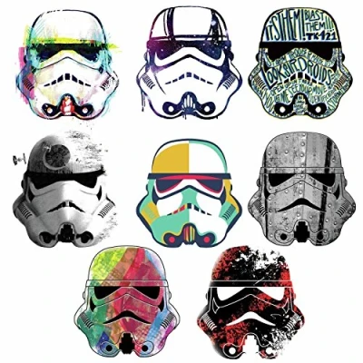 Bild av Repositionerbara Star Wars konstnärliga huvudbonader från Storm Trooper