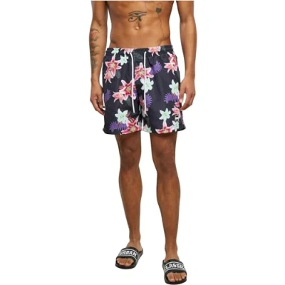 Bild av Urban Classics Pattern Surfshorts, Storlek: Large, Dark jungle aop