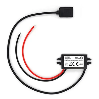 Bild av Bauer Electronics DC 8V 32V till 5V Spänningsomvandlare USB 3A 15W 12V converter omvandlare nätadapter spänningsregulator spänningsstabilisator 24V stepdown buck laddare