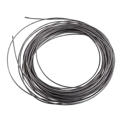 Bild av 1 st 15 meter 304 rostfritt stål kabeltråd rep diameter 1,5 mm 1/8 tum tråd för däck kabelräcke kit gör det själv Balustrade ledstångskabel