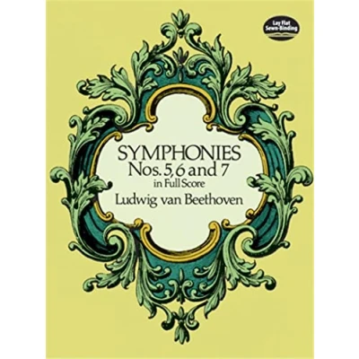 Bild av Ludwig van beethoven : symphonies nos. 5, 6 and 7 dover full scores