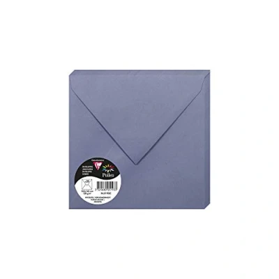 Bild av Clairefontaine Ref 5193C pollenkuvert (paket med 20) 165 x mm storlek, 120 gsm papper, gummerad tätning, bläckstråleskrivare och laserskrivare, syrafri förgätmigej blå