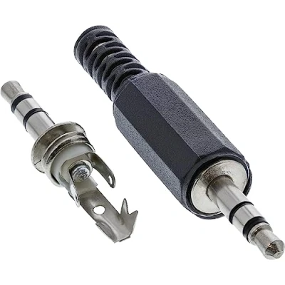 Bild av InLine 99100 jackkontakt 3,5 mm stereo lödversion