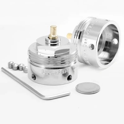 Bild av BLUMKRAFT Radiatoradapter kompatibel med Danfoss RAVL 26 mm och Landis &amp; Gyr 24 till M30 x 1,5 för termostathuvud/termostat hane