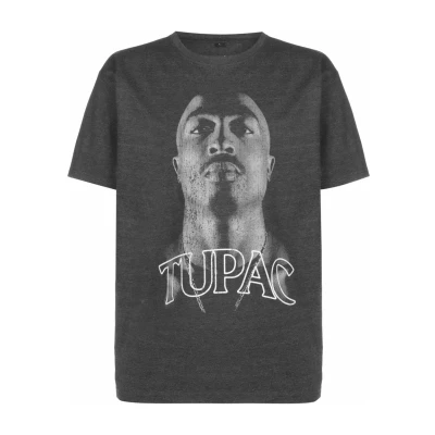 Bild av Upscale by Mister Tee Tupac Tshirt med print, Storlek: XS, Black
