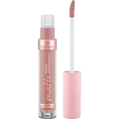 Bild av essence matt flytande ögonskugga, eyshadow, Nr. 01, hållbar, täckande, snabbtorkande, naturlig, intensiv färg, vegansk, vattenfast, utan mikroplastpartiklar, fri från nanopartiklar, 1 pack (3ml)