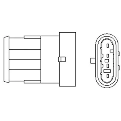 Bild av MAGNETI MARELLI 466016355049 Sonde lambda chauffé 4 ALFA ROMEO: 147, 156 Berline, GTV, FIAT: Ducato III Van, Doblo I Break, Stilo 3/5 portes