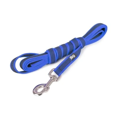 Bild av Julius K9 C&amp;G Super grip leash blue/grey 20mm/3.0m with handle