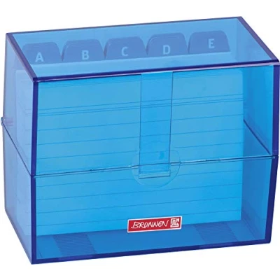 Bild av Brunnen 102057033 indexbox, 12 x 9, 5 6, cm (för A7 indexkort), polystyren, azur, färgkod