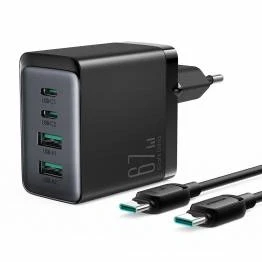 Bild av Joyroom GaN 67W PD laddare 2x USB C / inkl. 1,2m kabel