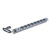 Bild av Online USV Grenuttag (kan monteras i rack) ingång: IEC 60320 C14 utgångskontakter: 8 (power CEE 7/7) 1U 19 ljusgrå, RAL 7035 för XANTO RT 1000, 2000, 3000 ZINTO A 1500, 3000, 800 D 1100, 1440,