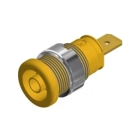 Bild av SKS Hirschmann SEB 2620 F6,3 Säkerhetslaboratorieanslutning Anslutning, infälld vertikal Stiftdiameter: 4 mm Gul 1 st
