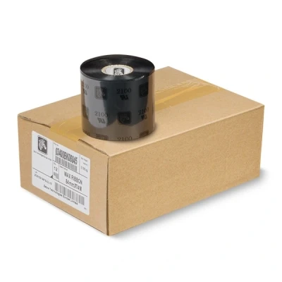 Bild av Zebra 3400 Wax/Resin Svart 60 mm x 450 m påfyllning av bläckband (termisk överföring) för PAX 110 S Series 105, 160 Xi 110, 140, 170, 90, 96 Z Z4Mplus, Z6Mplus