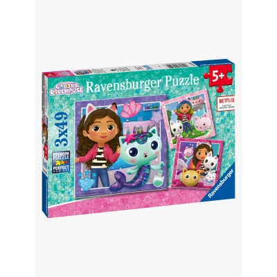 Bild av Ravensburger Pussel Gabby&#039;s Dollhouse 3 x 49 Bitar