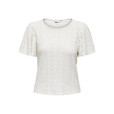 Bild av ONLY Onlriverside S/S stil topp JRS T shirt, Vit, 3XL