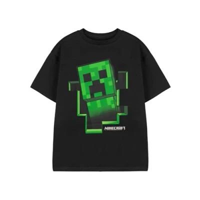 Bild av Minecraft T shirt för pojkar barn Creeper Inside Gamer gåvor varor kortärmad Svart topp 13 14 år,