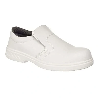Bild av Portwest herr Steelite Slip On S2 säkerhetsskor FW81 vit 12 Storbritannien, 47 EU