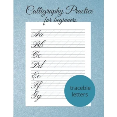Bild av Calligraphy Practice For Beginners 120 Sheets Pad: Modern And Hand Lettering Workbook