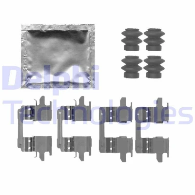 Bild av DELPHI LX0723 Kit d&#039;accessoires, plaquette de frein à disque NISSAN: Pulsar 3/5 portes, Juke, NV200 / Evalia Minibus