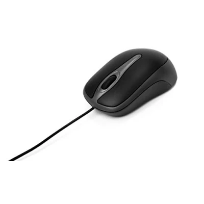Bild av Verbatim optisk stationär mus, USB 2.0 och 3.0, mus med 1000 dpi, för bärbar dator, PC MAC, datormus kabel höger vänsterhänta användare, svart