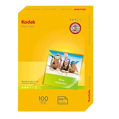 Bild av Kodak Bläckstråleskrivare fotopapper (100 ark, A6, (10 x 15 cm), 180 g)