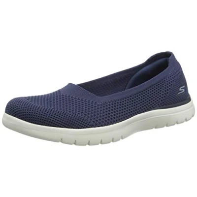 Bild av Skechers Dam On the go Flex Wonderous Pumpar, Marinblå textiltrim, 39 EU