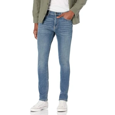 Bild av Amazon Essentials Herr Skinny Fit Stretch Jean, Medium Blå Vintage, 40 W x 34 L
