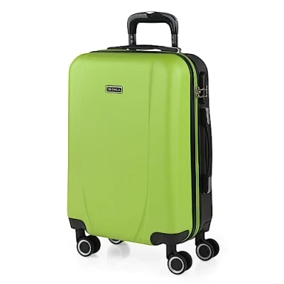 Bild av ITACA Styv resväska, 55 cm Handbagage. ABS Resistent och lätt. 4 hjul. Övre sido Handtag Integrerat kombinationslås. Liten, stuga godkänd Ryanair, Pistage antracit