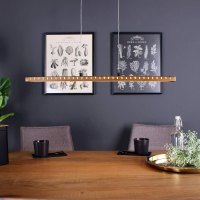Bild av Eco Light Hänglampa Solaris dimbar trä 70 cm
