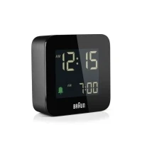Bild av Braun klockor Bordsklocka/väckarklocka, digital display, radiostyrning, multibandinställning (radiomottagning över hela världen), alarmfunktion, automatisk väckningsfunktion (67015)