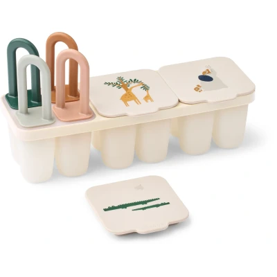 Bild av LIEWOOD Kaimen Food &amp; Ice Pop Tray Isformar All Together / Sandy H12,5 x W7,5 L23 cm